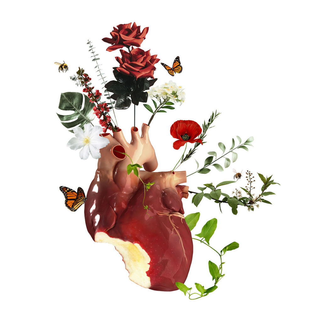 Les émotions 13 Vesta collage photomontage saint valentin