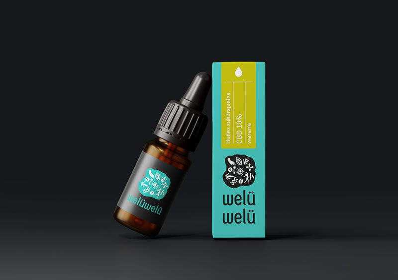 Création logo et charte graphique WelüWelü 13 velüWelü logo packaging dropper vesta graphiste