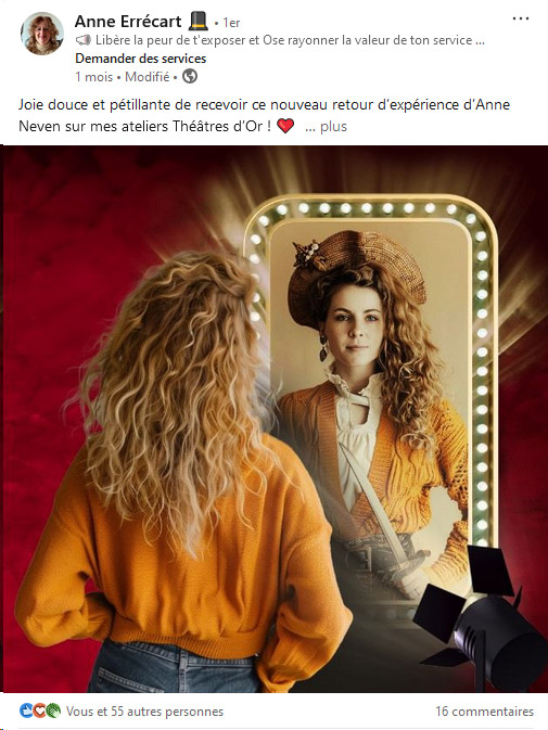Développement d'image de marque 5 visuel publication storytelling visuel