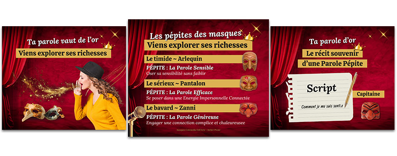 Développement d'image de marque 3 template publication canva en respectant l'image de marque